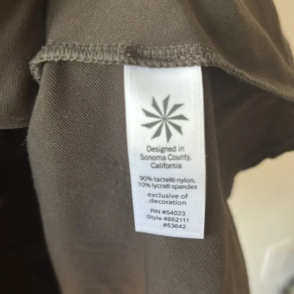 Athleta  Skirt Women Small Petite Grey Tiered Asymmetric Crescendo Peplum Hem - Picture 4 of 5